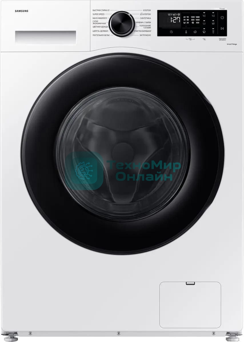 Стиральная машина Samsung WW11CGC04CAELP белый/черный, загрузка фронтальная 11кг, 1400 об/мин, класс: A