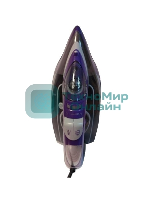 Утюг JVC JRI02 фиолетовый/черный, 2400 Вт, 20 г/мин, 120 г/мин, 400 мл