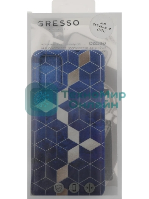 Чехол (клип-кейс) Gresso Meridian, для ZTE Blade L9, синий gr17aaae9050