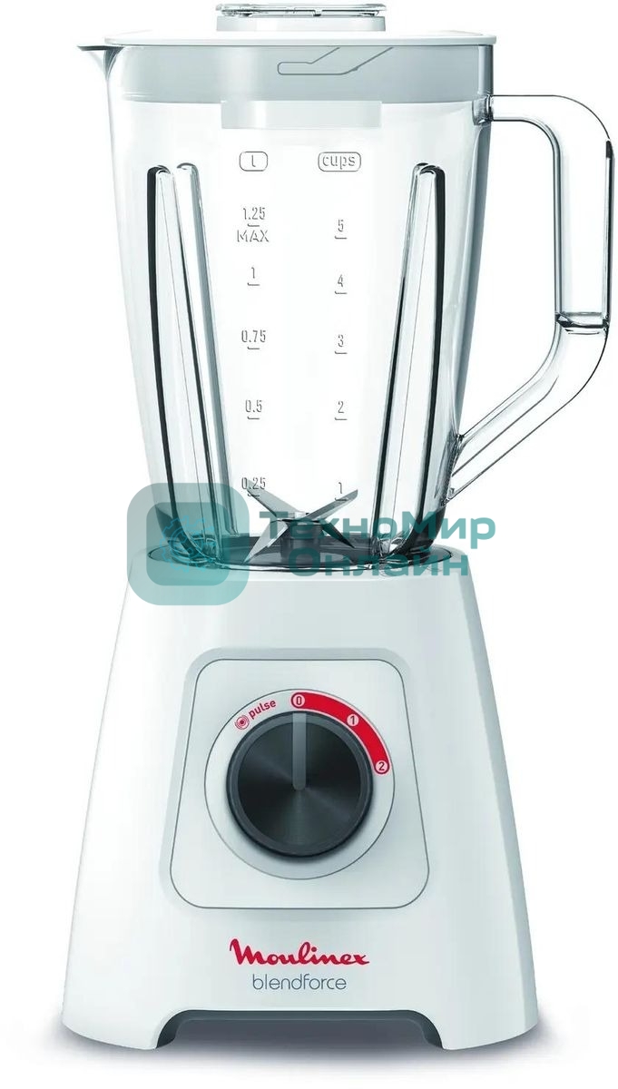 Блендер стационарный Moulinex LM420110 400 Вт, белый