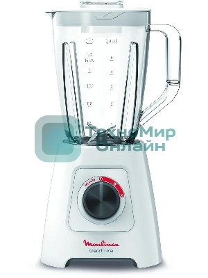 Блендер стационарный Moulinex LM420110 400 Вт, белый