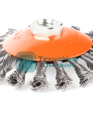 Щетка EDGE by PATRIOT тарельчатая 115ммХМ14 витая проволока