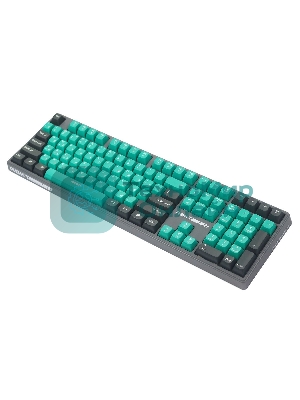 Клавиатура Raskat KM004 проводная, USB Type-A, зелёный/серый