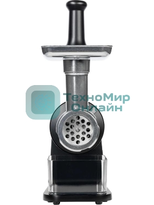 Мясорубка электрическая Hiberg MG 990 B черный, 2000 Вт, 2.0 кг/мин, реверс, защита от перегрузки, насадки - 6