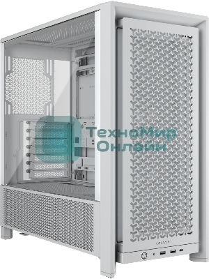 Корпус Corsair Frame 4000D RS White, Midi-Tower, белый, 3 x 120 мм