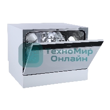 Посудомоечная машина Бирюса DWC-506/5 W, белый, 55 см, 6 компл., 49 дБ, класс A+