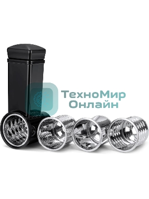 Мясорубка электрическая Hyundai HY-MG6491 черный, 1900 Вт, 2.0 кг/мин, реверс, защита от перегрузки, насадки - 10