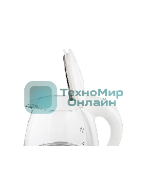 Чайник электрический Homestar HS-1053 1,2 л,стекло/пластик, белый (106464)