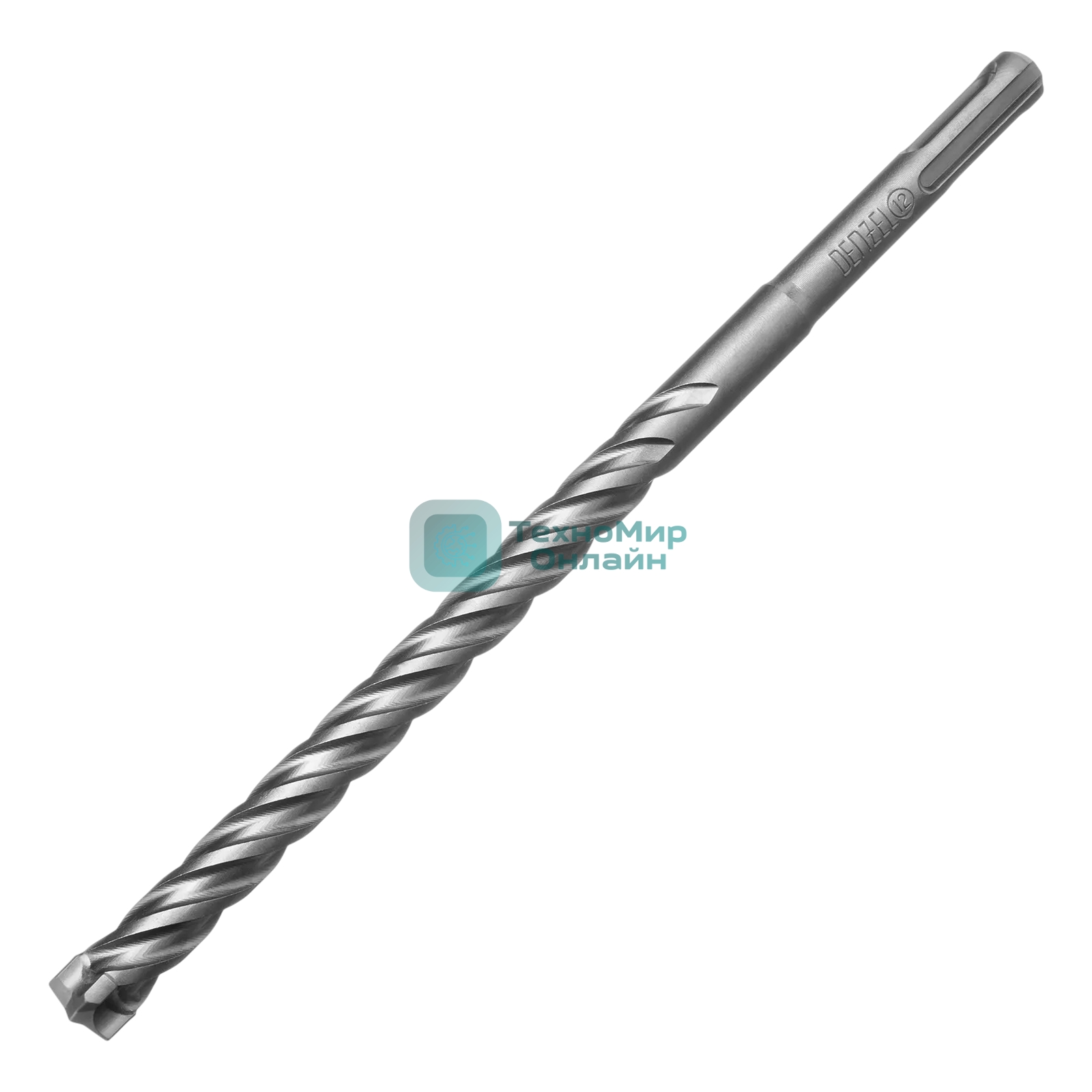 Бур по бетону Denzel цельная крестовая пластина, 12x265 мм, SDS PLUS