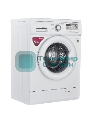 Стиральная машина LG F10B8MD белая, загрузка фронтальная 5.5кг, 1000 об/мин., класс: A