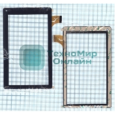 Сенсорное стекло (тачскрин) CLV70137A, черное