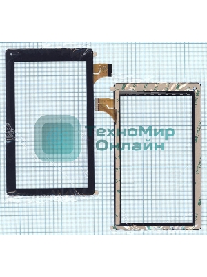 Сенсорное стекло (тачскрин) CLV70137A, черное
