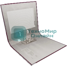 Папка-регистратор Silwerhof 2013375 A4 50мм, ПВХ/бумага бордовый, металлическая окантовка, сборная (упаковка: 2шт)