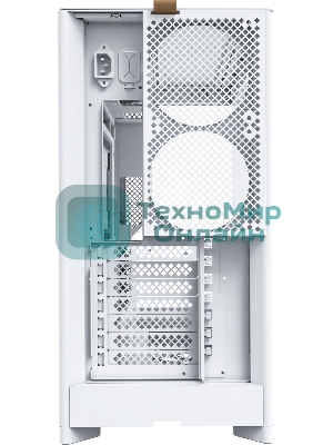 Компьютерный корпус Montech HS02 белый без БП ATX 4x140мм 2xUSB 3.0 audio bott PSU