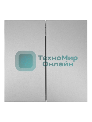 Выключатель 2-кл. СП ZIMA IP20 10А безвинт. зажим серый матовый LEZARD 704-7488-101QC