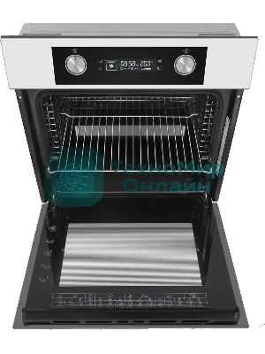 Шкаф духовой электрический Maunfeld AEOH60102W, 60л, дверца с 3 стеклами, белый