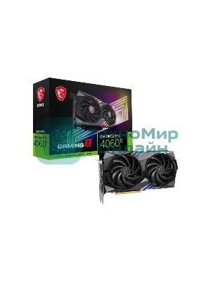Видеокарта MSI RTX4060TI GAMING X 8G RTX 4060TI 8Gb 128bit GDDR6 2640/18000 HDMIx1 DPx3 HDCP Ret (602-V515-16S)