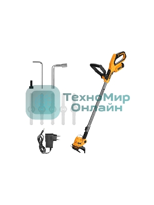 Триммер электрический Deko DKTR12 аккум. 300Вт неразбор.штан. реж.эл.:нож