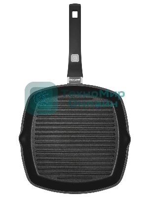 Сковорода-гриль Rondell Escurion Grey RDA-1124, 28 см, без крышки, серый