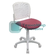 Кресло детское Бюрократ CH-W296NX/26-31 TW-15 белый, спинка сетка, сиденье розовый 26-31