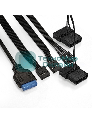 Компьютерный корпус Minitower ExeGate EX294384RUS Mistery R2 (mATX, без БП, 2*USB+1*USB 3.0, аудио, черный, 1 вент. 12см с RGb подсветкой и полоса на передней панели, боковая панель - закаленное стекло)