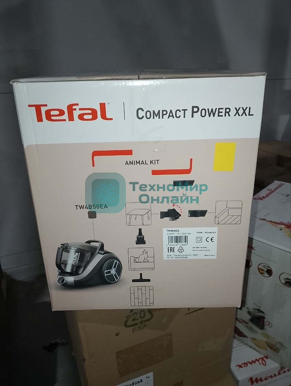 (Поврежденная упаковка) Безмешковый пылесос TEFAL TW4B50EA