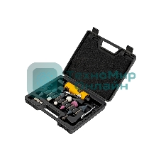 Пневмошлифмашина прямая Denzel PGS25000, 25000 об/мин, 10 шлиф. камней, цанга - 3, 6 мм, 113 л/мин