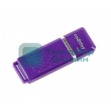 Флешка USB Smartbuy Quartz Violet (SB16 GbQZ-V), 16Gb, USB 2.0, R/W 25/15, фиолетовый