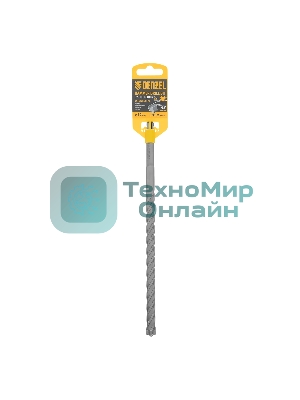 Бур по бетону Denzel цельная крестовая пластина, 12x265 мм, SDS PLUS