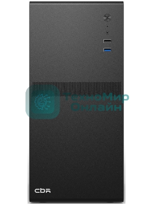 Компьютерный корпус CBR mATX Minitower V203, без БП, 1хUSB 3.0, 1хUSB 2.0, HD Audio+Mic, черный PCC-MATX-V203-WPSU