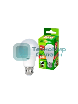 Лампа светодиодная JazzWay PLED-ECO/SE-A60 11Вт грушевидная 3000К теплый белый E27 840лм 230В