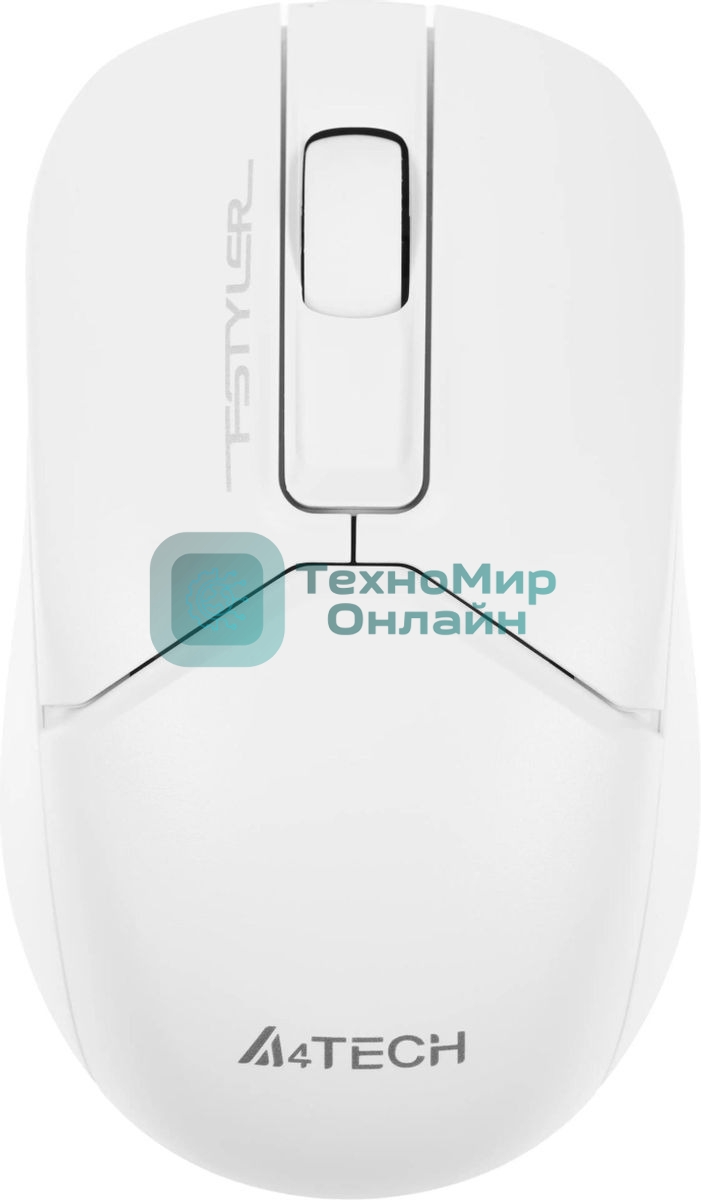 Мышь беспроводная A4Tech Fstyler FB12 белый, 1200 dpi, радиоканал, Bluetooth, USB, кнопки - 3