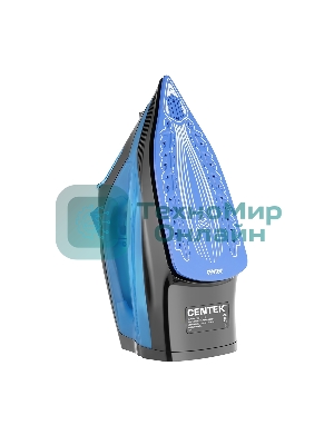 Утюг Centek CT-2351 синий, 2200 Вт, 35 г/мин, 130 г/мин, 300 мл