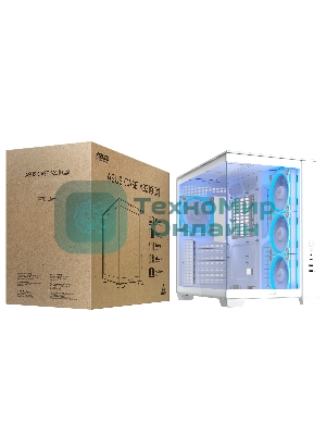 Корпус ASUS A32 Plus, Midi-Tower, белый, 4 x 120 мм
