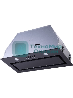 Вытяжка встраиваемая Maunfeld Trapeze 601GG черный, 60 см, 1150 куб. м/ч, 54 дБ