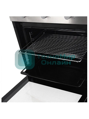 Газовый духовой шкаф Beko BBIGT21100X с откидным электрическим грилем; автоматический электроподжиг; поворотные переключатели; металлические направляющие; объем - 72л; 3 стекла дверцы; 1 решетка; 1 противень; вертел. Цвет нержавеющая сталь; Материал панели управления Металл	нержавеющая сталь