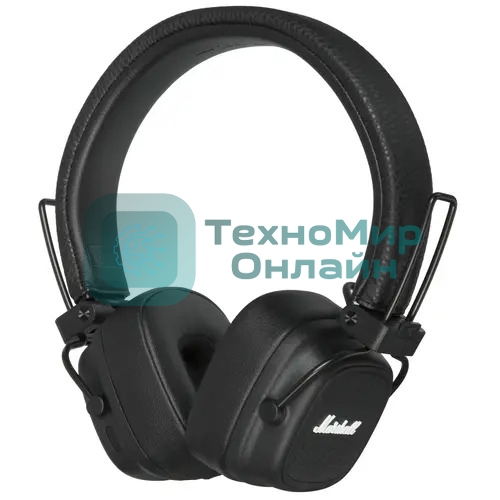 Беспроводные/проводные наушники Marshall Major V черный, накладные, Bluetooth + проводной, беспроводная зарядка, до 100 ч