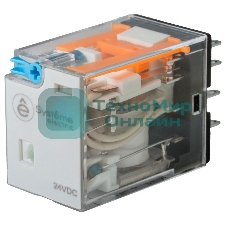 Реле 5A 4CO 24VDC тест кнопка LED