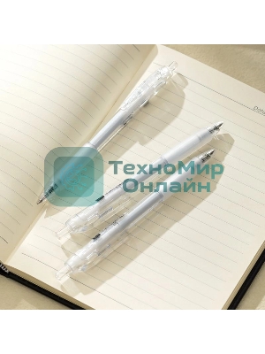 Ручка гелевая Deli Smoos EG057-BK, черные чернила (12шт), линия 0.5мм