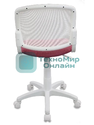Кресло детское Бюрократ CH-W296NX/26-31 TW-15 белый, спинка сетка, сиденье розовый 26-31
