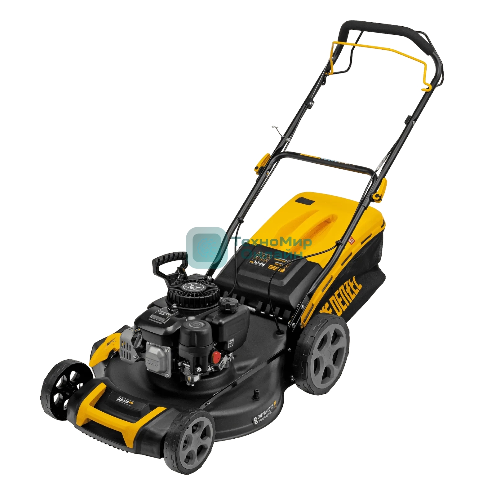 Газонокосилка бензиновая Denzel GLR-510SP-ZS, 171 см3, ширина 51 см, привод, травосборник 65 л