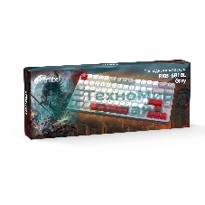 Клавиатура проводная Ritmix RKB-681BL Gray серый-бордовый