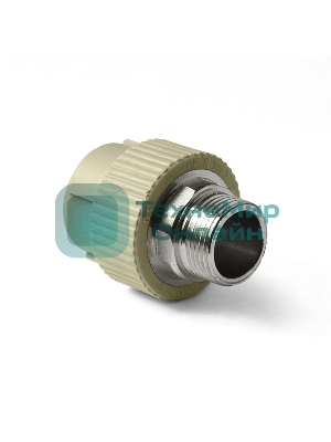 Муфта комбинированная 32 х 1' НР под ключ полипропиленовая PPR белый PRO AQUA