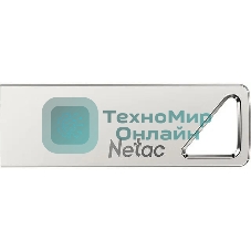 Флешка USB Netac U326 (NT03U326N-004G-20PN), 4Gb, USB 2.0, R/W 50/15, серебристый