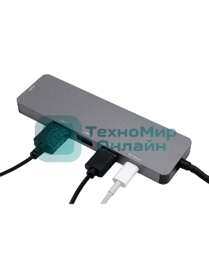 USB-концентратор Gembird UHB-D1, USB Type-C, USB/USB Type-C/PD100W/HDMI, USB Type-C