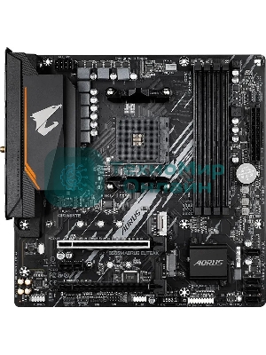 Материнская плата Gigabyte B550M AORUS ELITE AX, Socket AM4, AMD B550, 4xDDR4, 4xSATA, 2xM.2, 1xPCI-E 4.0 x16, 1xPCI-E 3.0 x4, 1xPCI-E x1, 1xDVI-D, 1xHDMI, 1x 1Gb LAN, 4xUSB-A 3.2 Gen 1, 4xUSB-A 2.0, 3x3.5 мм, 7.1, Micro-ATX
