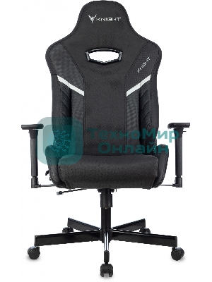 Кресло Knight Thunder 5X черный, экокожа, 120 кг, механизм качания