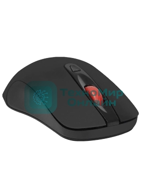 Мышь беспроводная Defender Nexus MS-195 черный, 1600 dpi, радиоканал, USB, кнопки - 4