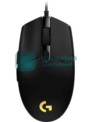 Мышь проводная Logitech G102 LIGHTSYNC черный, 8000 dpi, USB, кнопки - 6