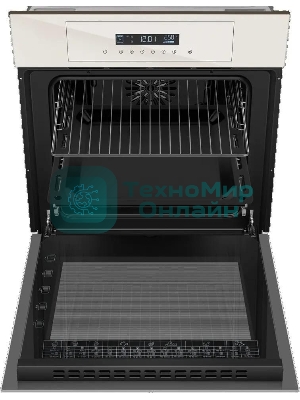 Шкаф духовой электрический Maunfeld AEOD60103BG, 60л, дверца с 3 стеклами, бежевый